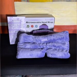 SuzziPad Purple Microwavable Head Wrap